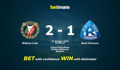 Widzew Lodz vs Ruch Chorzow förutsägelse, odds och speltips 2023-10-22