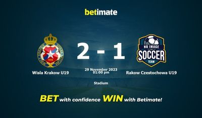 Wisla Krakow U19 vs Rakow Czestochowa U19 Förutsägelse, odds och speltips 2023-11-29