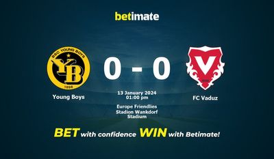 Young Boys vs FC Vaduz Förutsägelse, odds och speltips 2024-01-13