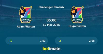 Adam Walton vs Hugo Gaston Prediction, Tennis Odds & Betting Tips 12/03/2025