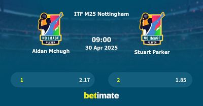 Aidan Mchugh vs Stuart Parker Prediction, Tennis Odds & Betting Tips 30/04/2025
