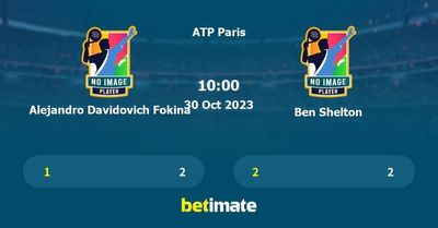 Alejandro Davidovich Fokina vs Ben Shelton Prediction, Tennis Odds & Betting Tips 30/10/2023