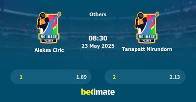Aleksa Ciric vs Tanapatt Nirundorn Prediction, Tennis Odds & Betting Tips 23/05/2025