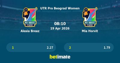 Alesia Breaz vs Mia Horvit Prediction, Tennis Odds & Betting Tips 19/04/2026
