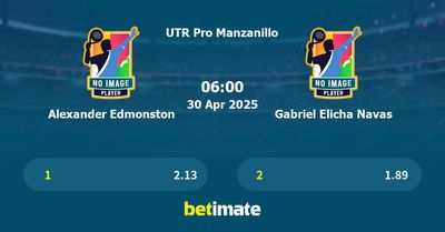 Alexander Edmonston vs Gabriel Elicha Navas Prediction, Tennis Odds & Betting Tips 30/04/2025