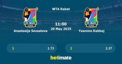 Anastasija Sevastova vs Yasmine Kabbaj Prediction, Tennis Odds & Betting Tips 20/05/2025