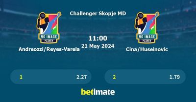 Andreozzi/Reyes-Varela vs Cina/Huseinovic Prediction, Tennis Odds & Betting Tips 21/05/2024