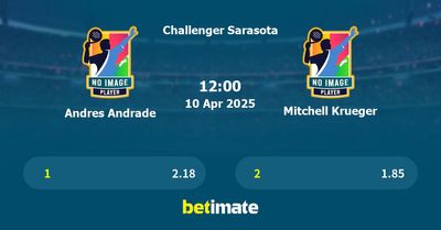 Andres Andrade vs Mitchell Krueger Prediction, Tennis Odds & Betting Tips 10/04/2025