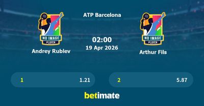 Andrey Rublev vs Arthur Fils Prediction, Tennis Odds & Betting Tips 19/04/2026
