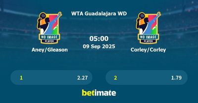 Aney/Gleason vs Corley/Corley Prediction, Tennis Odds & Betting Tips 09/09/2025