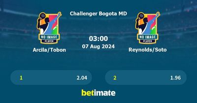 Arcila/Tobon vs Reynolds/Soto Prediction, Tennis Odds & Betting Tips 07/08/2024