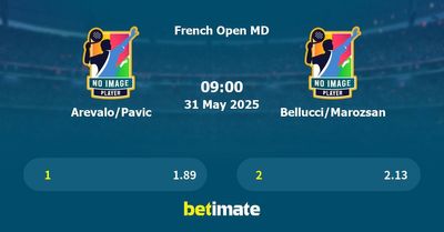 Arevalo/Pavic vs Bellucci/Marozsan Prediction, Tennis Odds & Betting Tips 31/05/2025