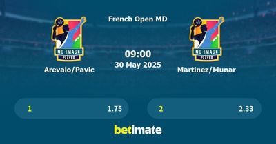 Arevalo/Pavic vs Martinez/Munar Prediction, Tennis Odds & Betting Tips 30/05/2025
