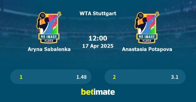 Aryna Sabalenka vs Anastasia Potapova Prediction, Tennis Odds & Betting Tips 17/04/2025