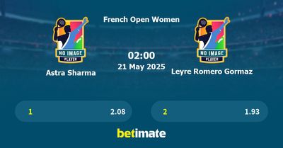 Astra Sharma vs Leyre Romero Gormaz Prediction, Tennis Odds & Betting Tips 21/05/2025