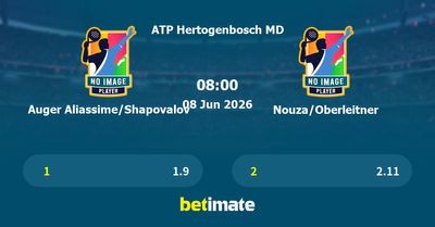 Auger Aliassime/Shapovalov vs Nouza/Oberleitner Prediction, Tennis Odds & Betting Tips 08/06/2026