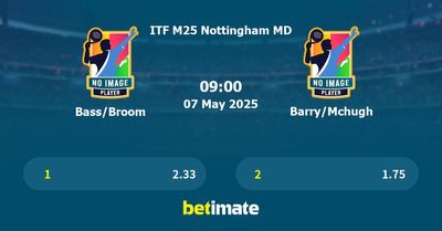 Bass/Broom vs Barry/Mchugh Prediction, Tennis Odds & Betting Tips 07/05/2025