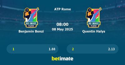 Benjamin Bonzi vs Quentin Halys Prediction, Tennis Odds & Betting Tips 08/05/2025