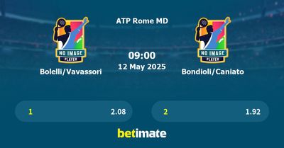 Bolelli/Vavassori vs Bondioli/Caniato Prediction, Tennis Odds & Betting Tips 12/05/2025