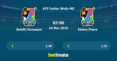 Bolelli/Vavassori vs Ebden/Peers Prediction, Tennis Odds & Betting Tips 10/03/2025