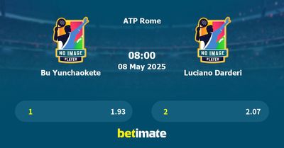 Bu Yunchaokete vs Luciano Darderi Prediction, Tennis Odds & Betting Tips 08/05/2025