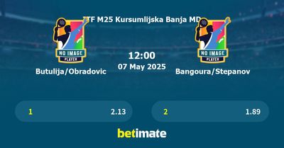 Butulija/Obradovic vs Bangoura/Stepanov Prediction, Tennis Odds & Betting Tips 07/05/2025