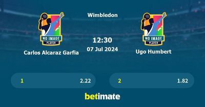 Carlos Alcaraz Garfia vs Ugo Humbert Prediction, Tennis Odds & Betting Tips 07/07/2024