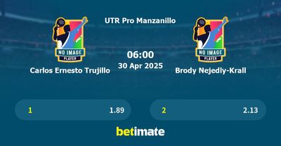 Carlos Ernesto Trujillo vs Brody Nejedly-Krall Prediction, Tennis Odds & Betting Tips 30/04/2025
