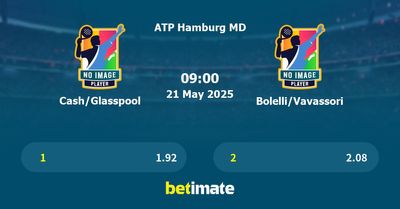 Cash/Glasspool vs Bolelli/Vavassori Prediction, Tennis Odds & Betting Tips 21/05/2025