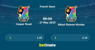 Casper Ruud vs Albert Ramos-Vinolas Prediction, Tennis Odds & Betting Tips 27/05/2025