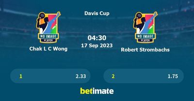 Chak L C Wong vs Robert Strombachs Prediction, Tennis Odds & Betting Tips 17/09/2023