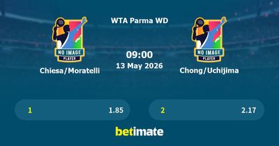 Chiesa/Moratelli vs Chong/Uchijima Prediction, Tennis Odds & Betting Tips 13/05/2026