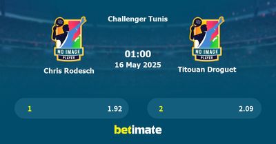 Chris Rodesch vs Titouan Droguet Prediction, Tennis Odds & Betting Tips 16/05/2025