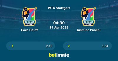 Coco Gauff vs Jasmine Paolini Prediction, Tennis Odds & Betting Tips 19/04/2025