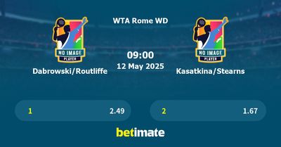Dabrowski/Routliffe vs Kasatkina/Stearns Prediction, Tennis Odds & Betting Tips 12/05/2025