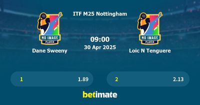 Dane Sweeny vs Loic N Tenguere Prediction, Tennis Odds & Betting Tips 30/04/2025