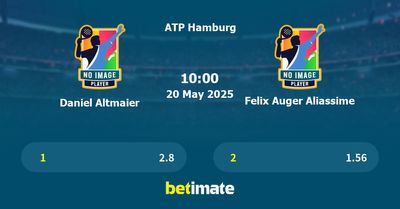 Daniel Altmaier vs Felix Auger Aliassime Prediction, Tennis Odds & Betting Tips 20/05/2025