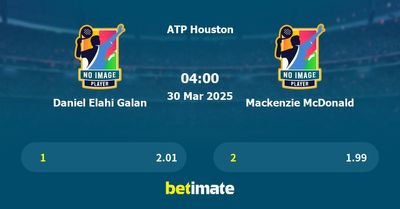 Daniel Elahi Galan vs Mackenzie McDonald Prediction, Tennis Odds & Betting Tips 30/03/2025