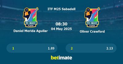 Daniel Merida Aguilar vs Oliver Crawford Prediction, Tennis Odds & Betting Tips 04/05/2025