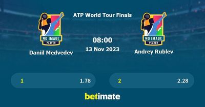 Daniil Medvedev vs Andrey Rublev Prediction, Tennis Odds & Betting Tips 13/11/2023