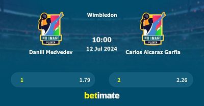 Daniil Medvedev vs Carlos Alcaraz Garfia Prediction, Tennis Odds & Betting Tips 12/07/2024