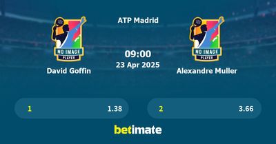 David Goffin vs Alexandre Muller Prediction, Tennis Odds & Betting Tips 23/04/2025