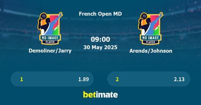 Demoliner/Jarry vs Arends/Johnson Prediction, Tennis Odds & Betting Tips 30/05/2025