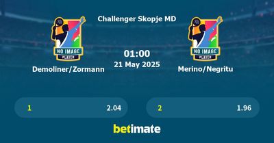 Demoliner/Zormann vs Merino/Negritu Prediction, Tennis Odds & Betting Tips 21/05/2025
