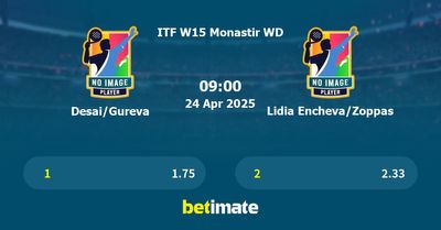 Desai/Gureva vs Lidia Encheva/Zoppas Prediction, Tennis Odds & Betting Tips 24/04/2025
