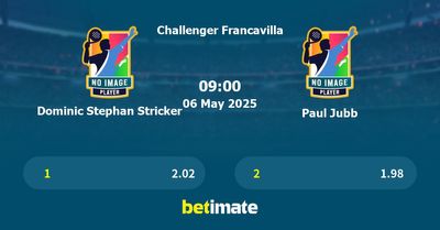 Dominic Stephan Stricker vs Paul Jubb Prediction, Tennis Odds & Betting Tips 06/05/2025