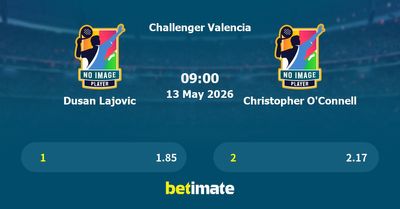 Dusan Lajovic vs Christopher O'Connell Prediction, Tennis Odds & Betting Tips 13/05/2026