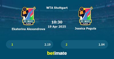 Ekaterina Alexandrova vs Jessica Pegula Prediction, Tennis Odds & Betting Tips 19/04/2025
