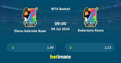 Elena-Gabriela Ruse vs Katarzyna Kawa Prediction, Tennis Odds & Betting Tips 09/07/2024