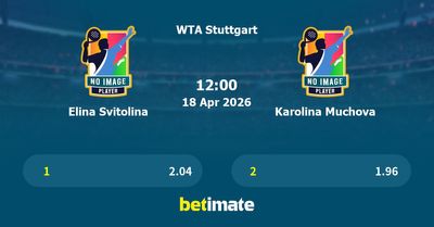 Elina Svitolina vs Karolina Muchova Prediction, Tennis Odds & Betting Tips 18/04/2026